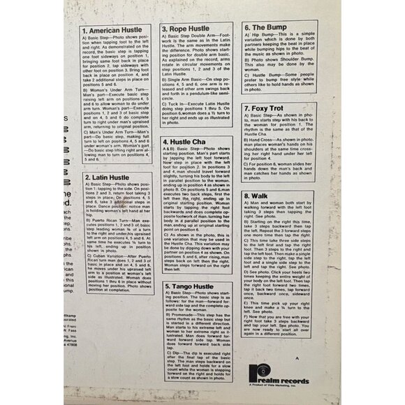 Do the Hustle 2 LP 70s Dance Instruction Records Foxy Trot Tango Bump Rope - Picture 8 of 8